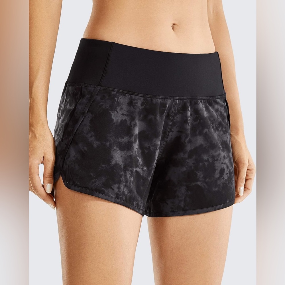 Black Tie Dye Athletic Shorts
